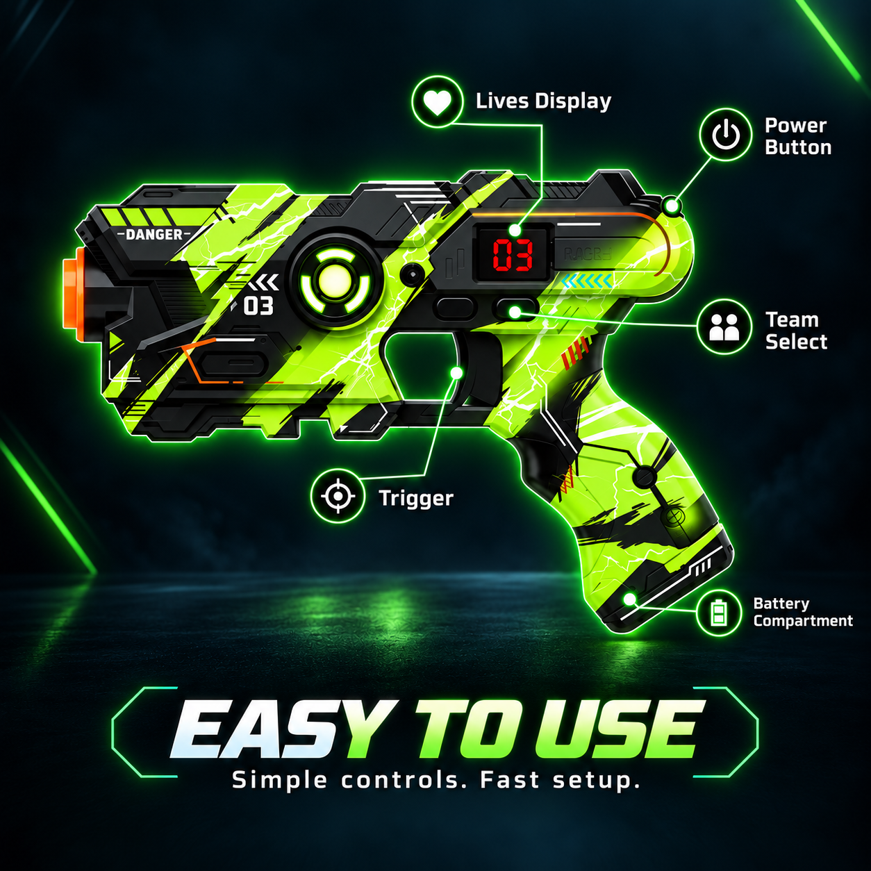 WallBlast Projector Shooting Game Details